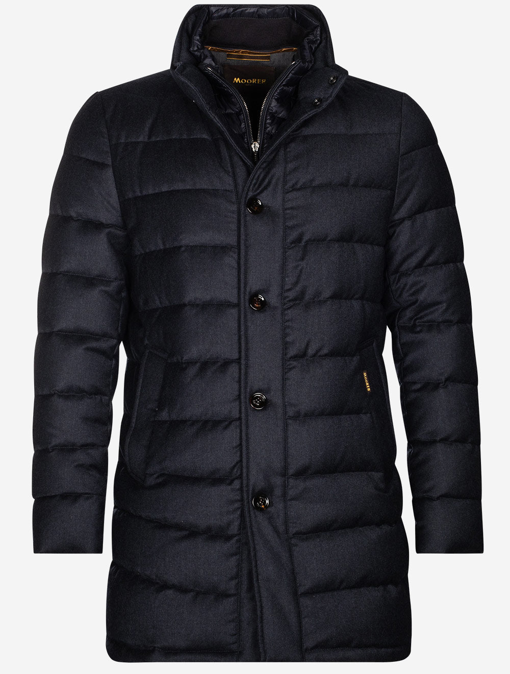 Calegari Padded Coat With Insert Blue Grey