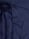 Wool Silk Linen Jacket Navy