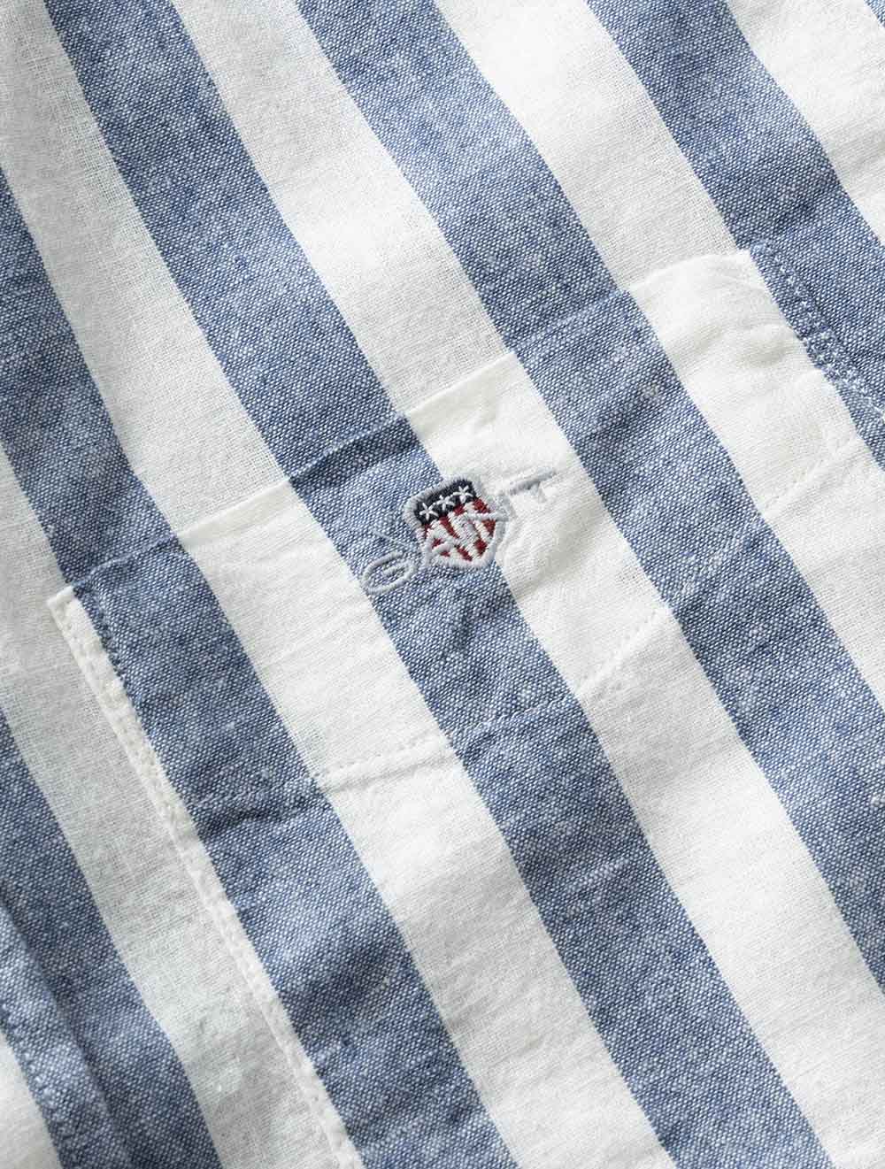 3260020S26 BLUE 442 E110 REG COTTON LINEN STRIPE SS SHIRT — 7S8A5177.jpg