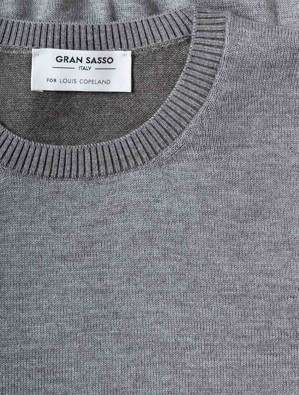 5715314425 GREY 071 E229 Gran Sasso Crew Neck Knit — 7S8A8103.jpg