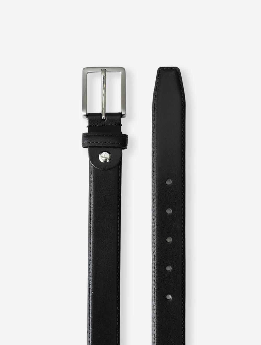 1000319 BLACK 010 E49 Lindenmann Narrow buckle belt — 7S8A6055.jpg