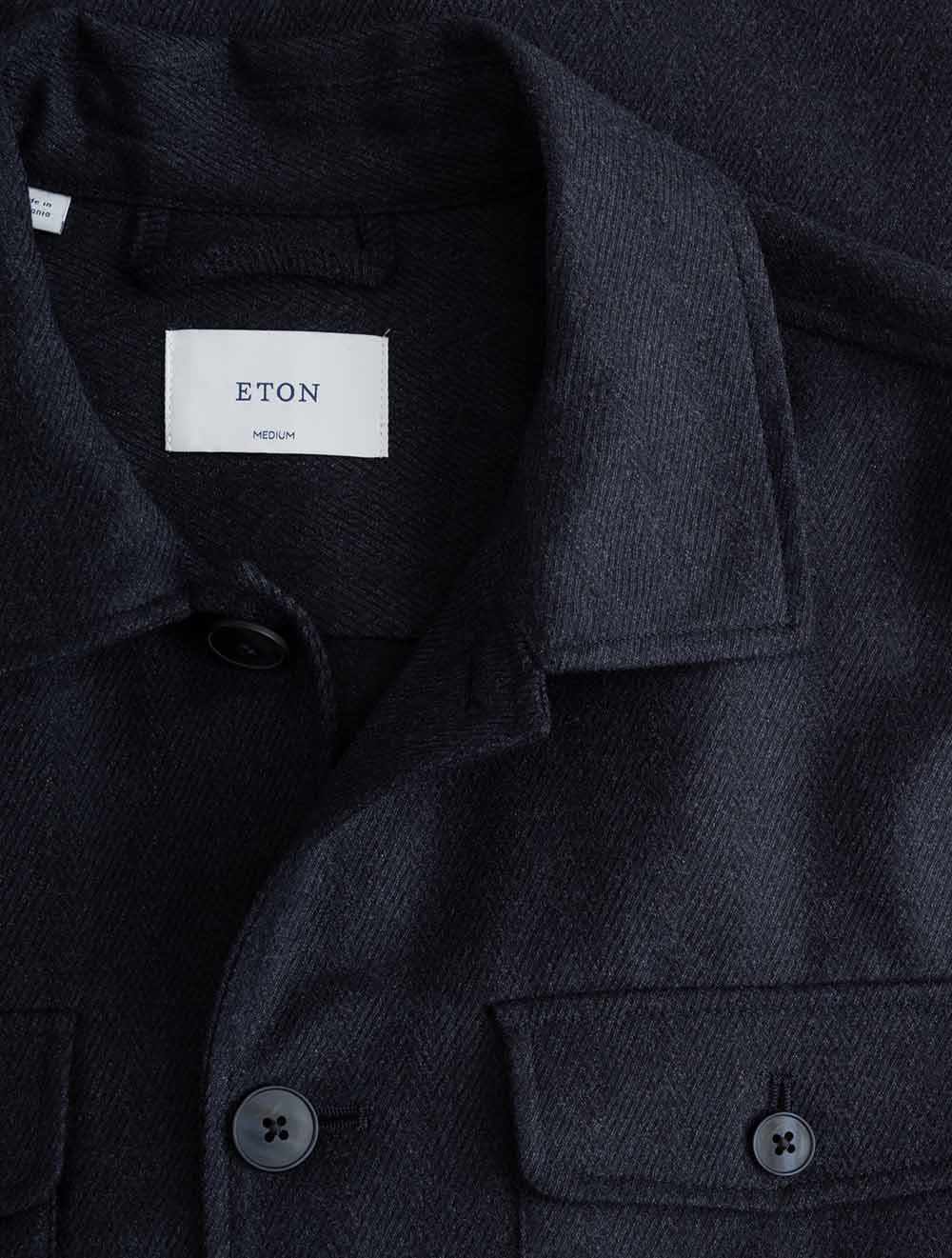 100015019 NAVY 28 E495 ETON Button Up Wool Overshirt — 7S8A1727.jpg