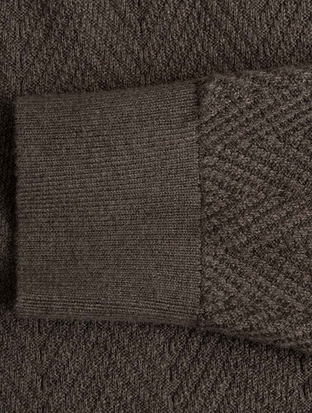 8050333A26 BROWN 281 E160 HERRINGBONE TEXTURE HALF ZIP — 7S8A2713.jpg