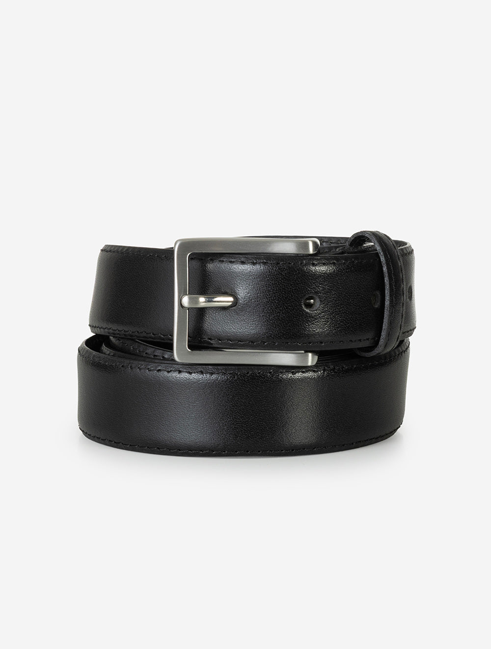 1000319 BLACK 010 E49 Lindenmann Narrow buckle belt — 7S8A6020.jpg