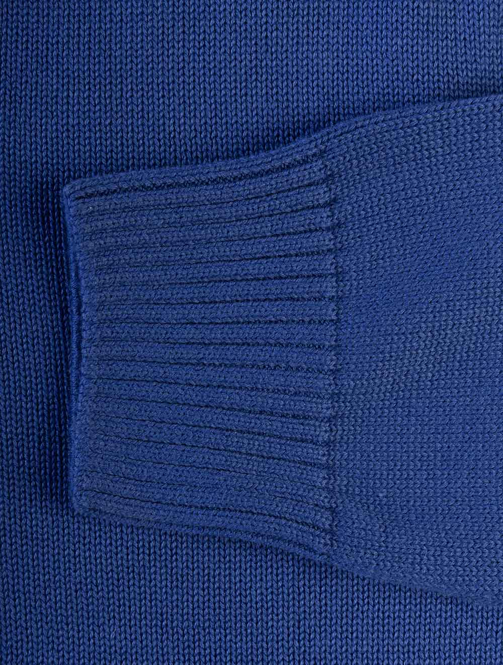 8030170A26 BLUE 435 E140 COTTON KNIT HALF ZIP SWEATER — 7S8A6809.jpg