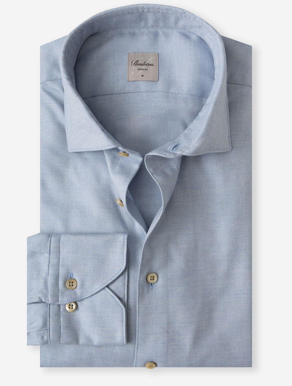 6127119025 LTBLUE:100 E249 Stenstroms Herringbone Shirt — 7S8A3823.jpg