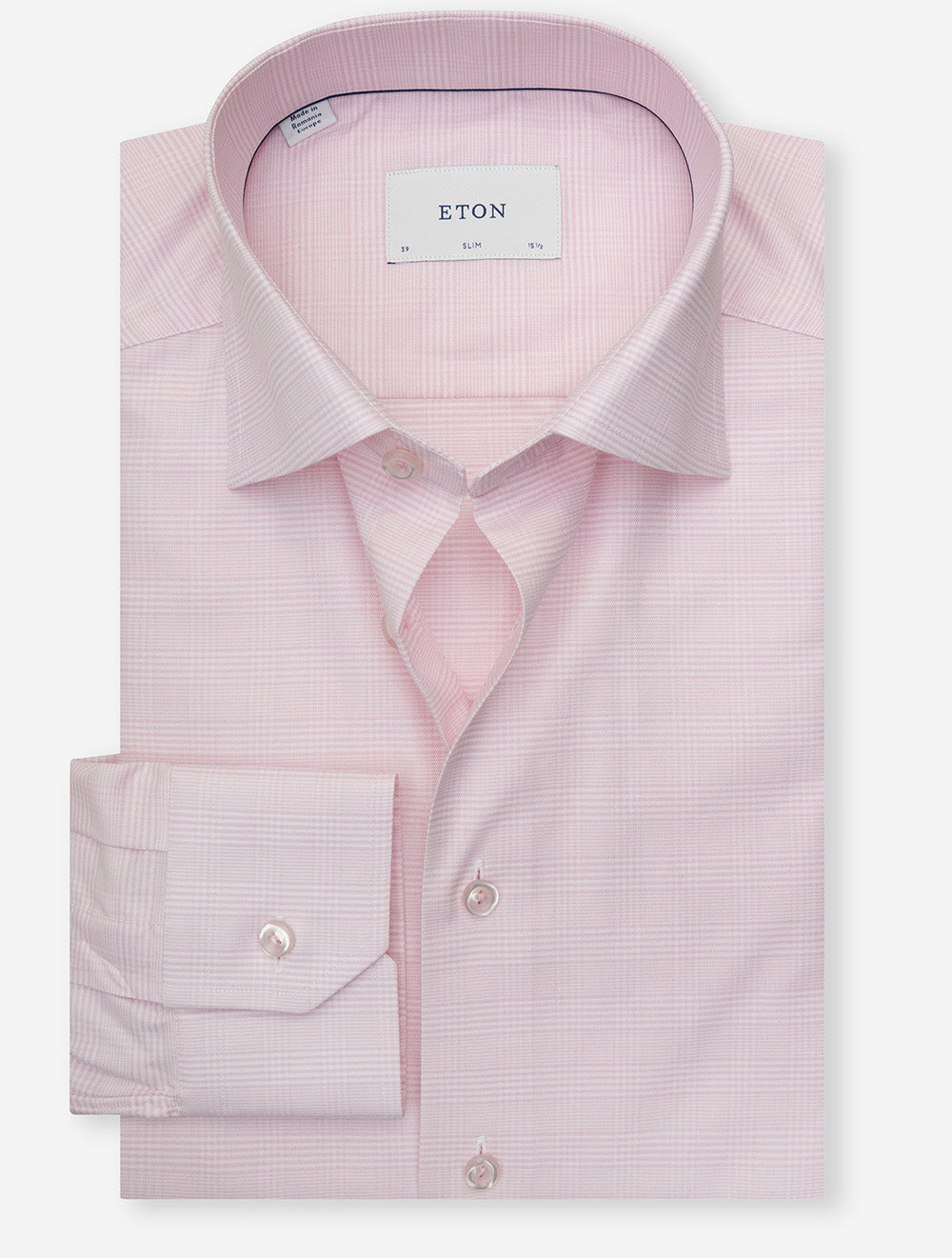 100014865 PINK 52 E249 ETON Slim Check Shirt — 7S8A4909 copy.jpg