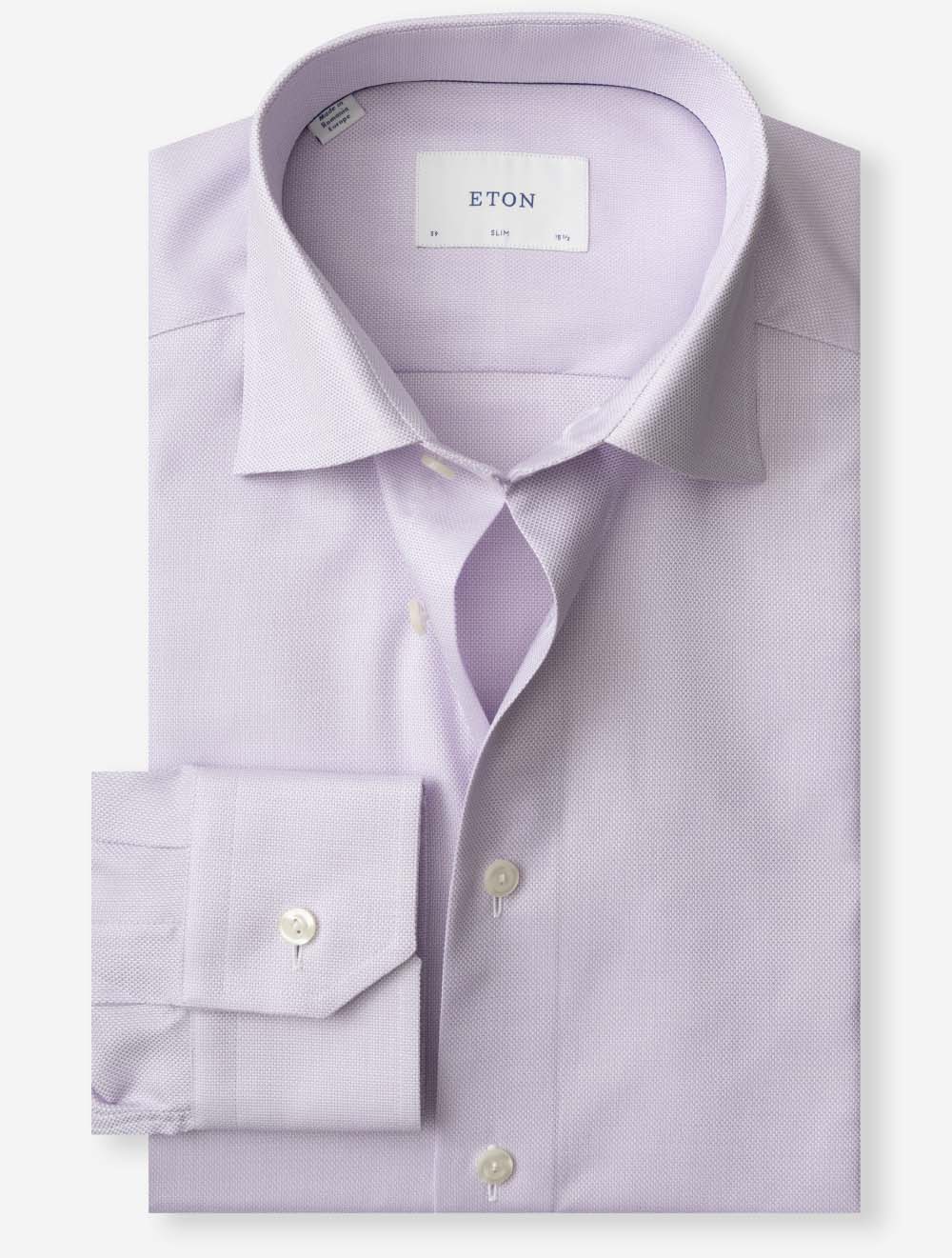 100015416 PURPLE 70 E189 Eton Slim Textured Pat Shirt — 7S8A9564.jpg