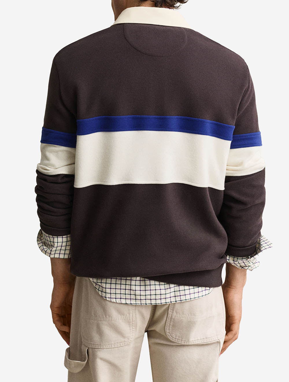 2067180A26 BROWN 221 E180 STRIPED SWEAT HEAVY RUGGER — 3 2067180-221-model-bv-1.jpeg