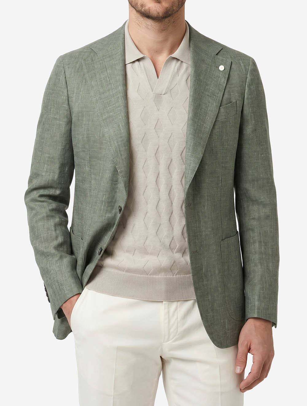 62281 GREEN 7 E1099 LUBIAM Half Lined Sports Jacket — 62281 GREEN 7 E1099 LUBIAM Half Lined Sports Jacket1.jpg