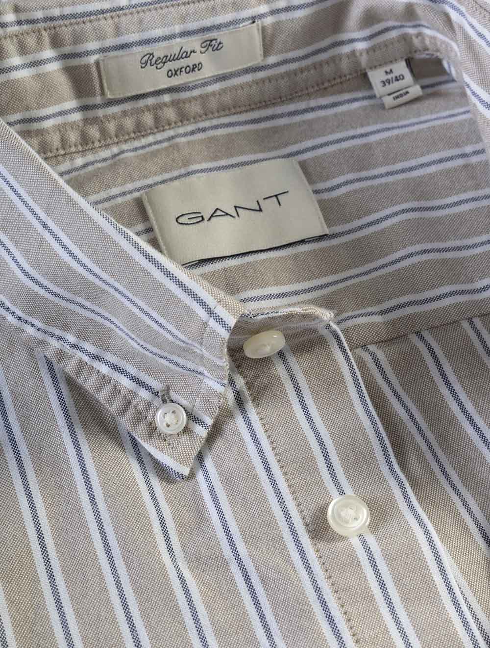 3262014A26 TAUPE 264 E120 REG CLASSIC OXFORD STRIPE SHIRT — 7S8A6761.jpg