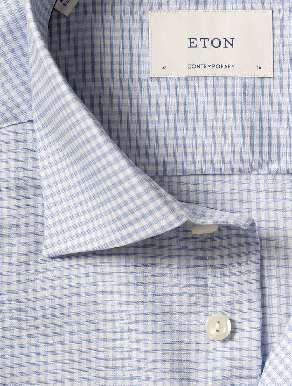 100015775 BLUE 22 E210 Eton Contemporay Check Shirt — 7S8A8170.jpg