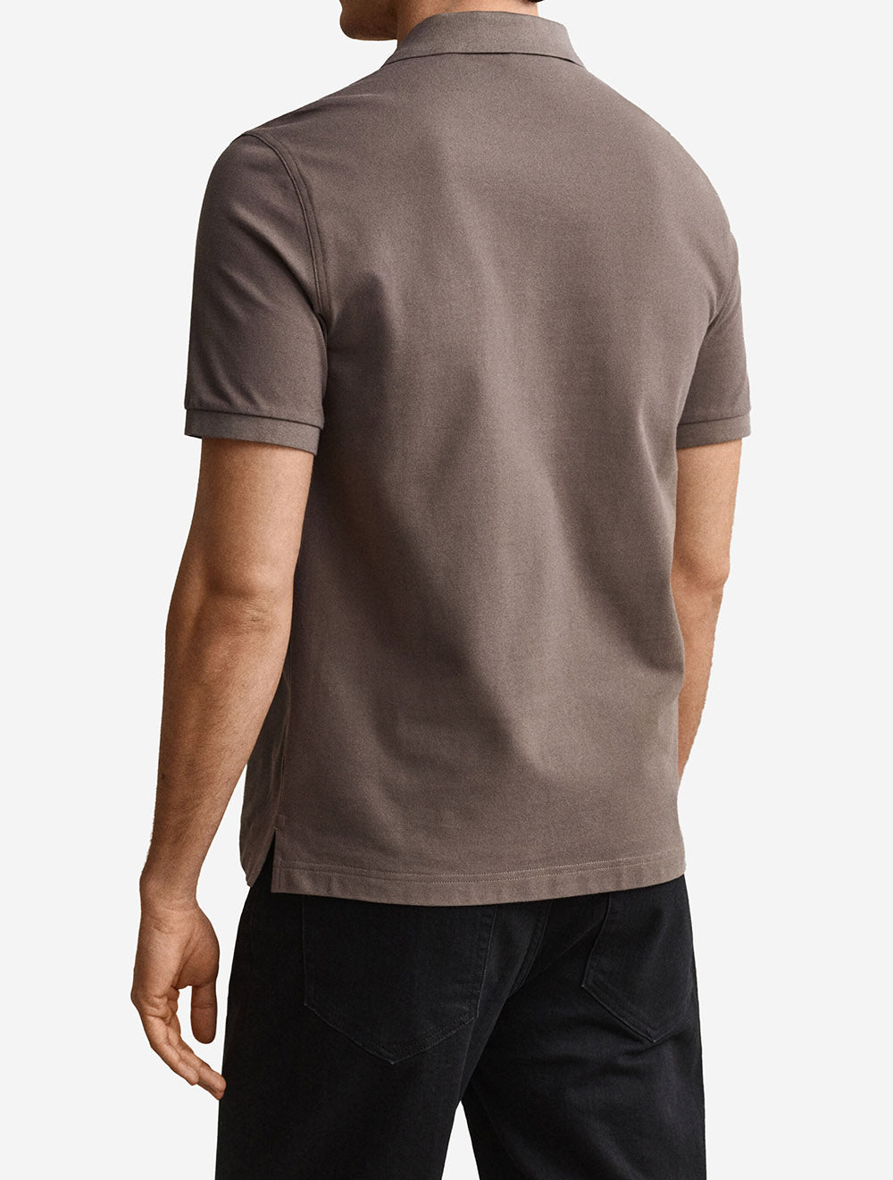 2210A26 TAUPE 260 E100 CLASSIC REGULAR POLO SHIRT — 3 2210A26 TAUPE 2602.jpeg