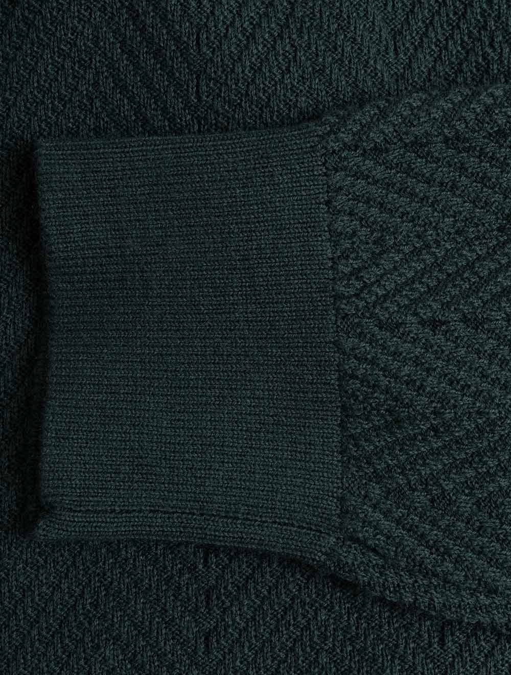 8050333A26 GREEN 374 E160 HERRINGBONE TEXTURE HALF ZIP — 7S8A2705.jpg