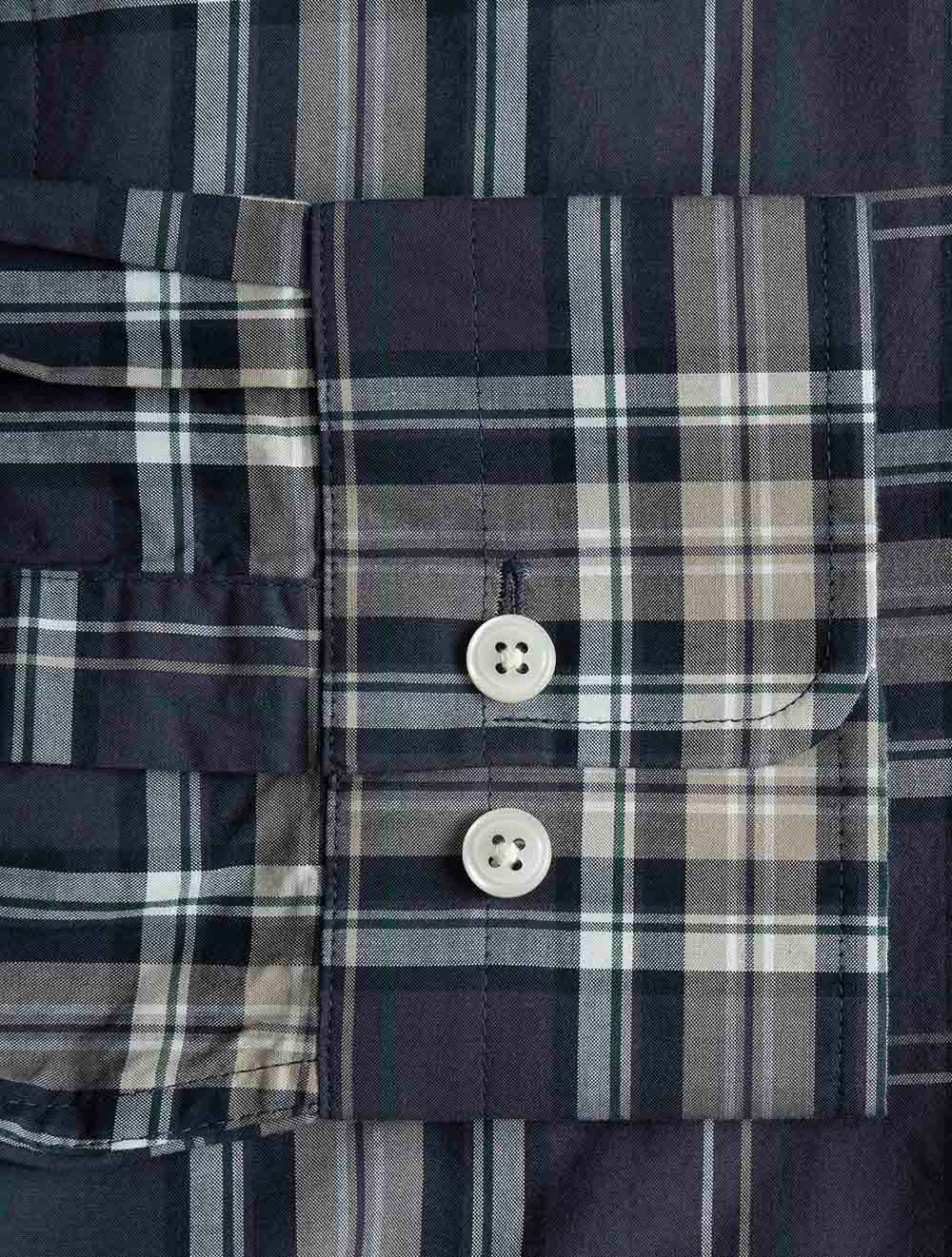 3263001A26 TAUPE 251 E100 REG POPLIN CHECK SHIRT — 7S8A1446.jpg