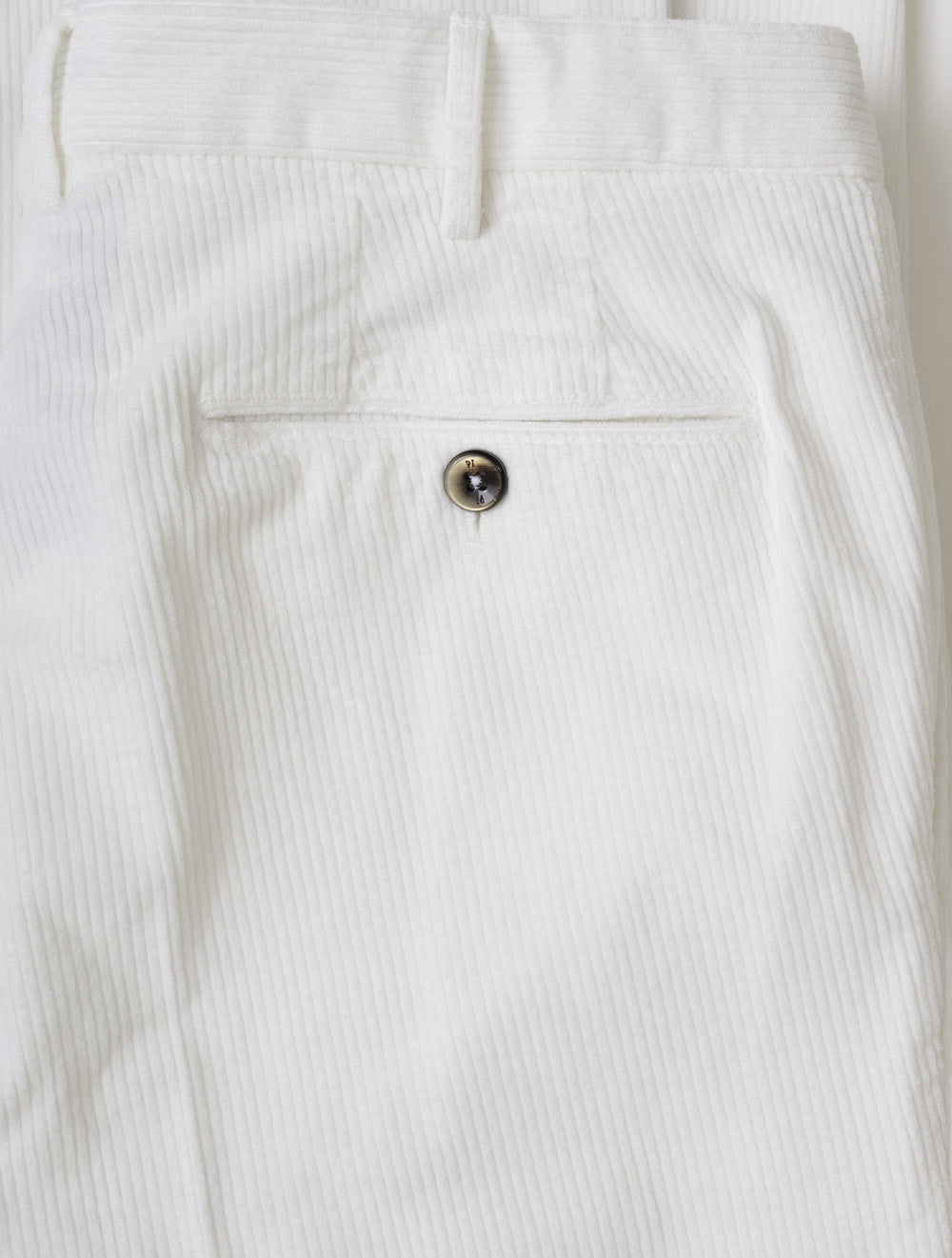 TU87 WHITE:N010 E309 PT01 Cord Trouser — 7S8A6851.jpg