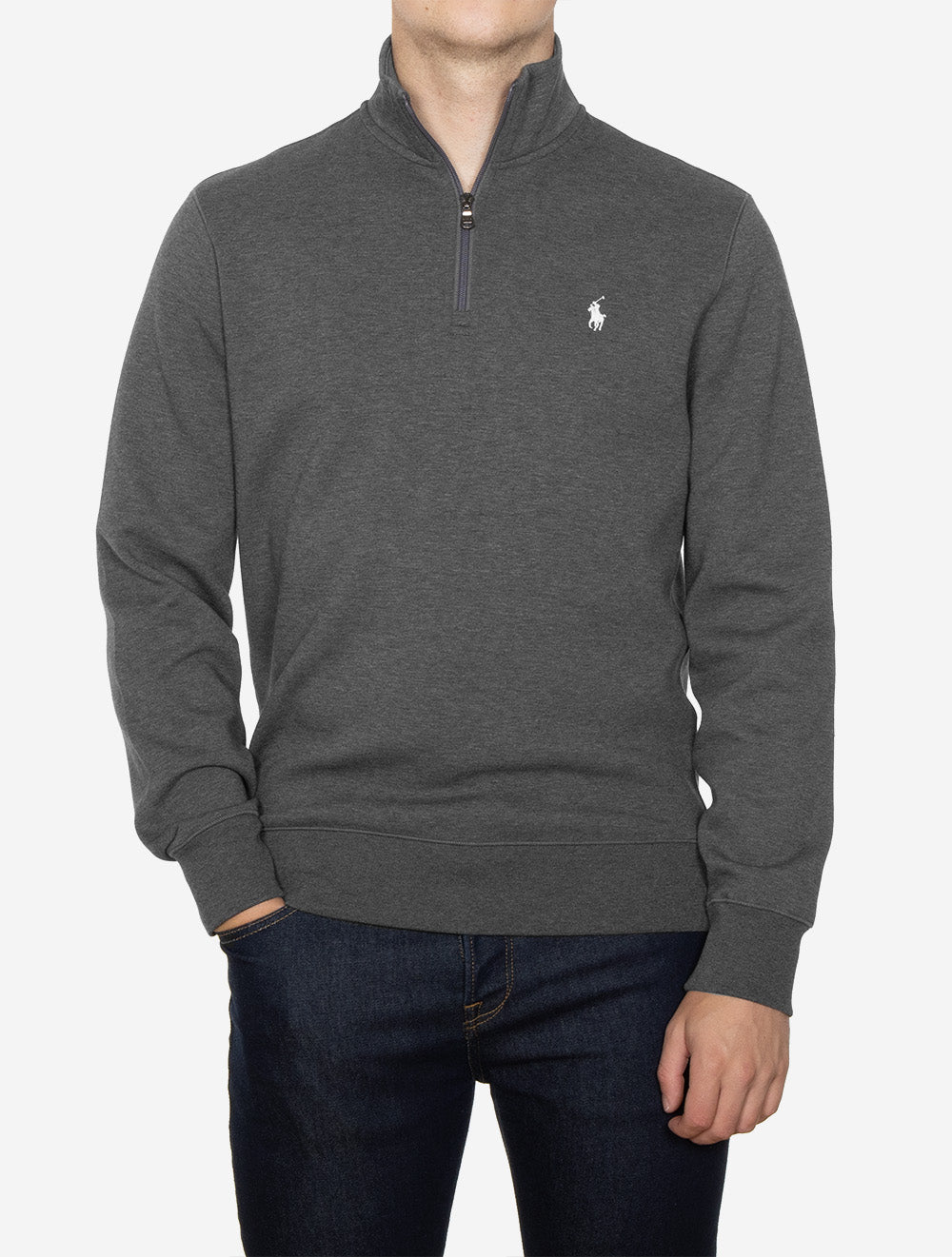 710P06234A26 charc:508 E195_RALPH LAUREN Double Knit Quarter Zip Pull — 2 7S8A7441.jpg
