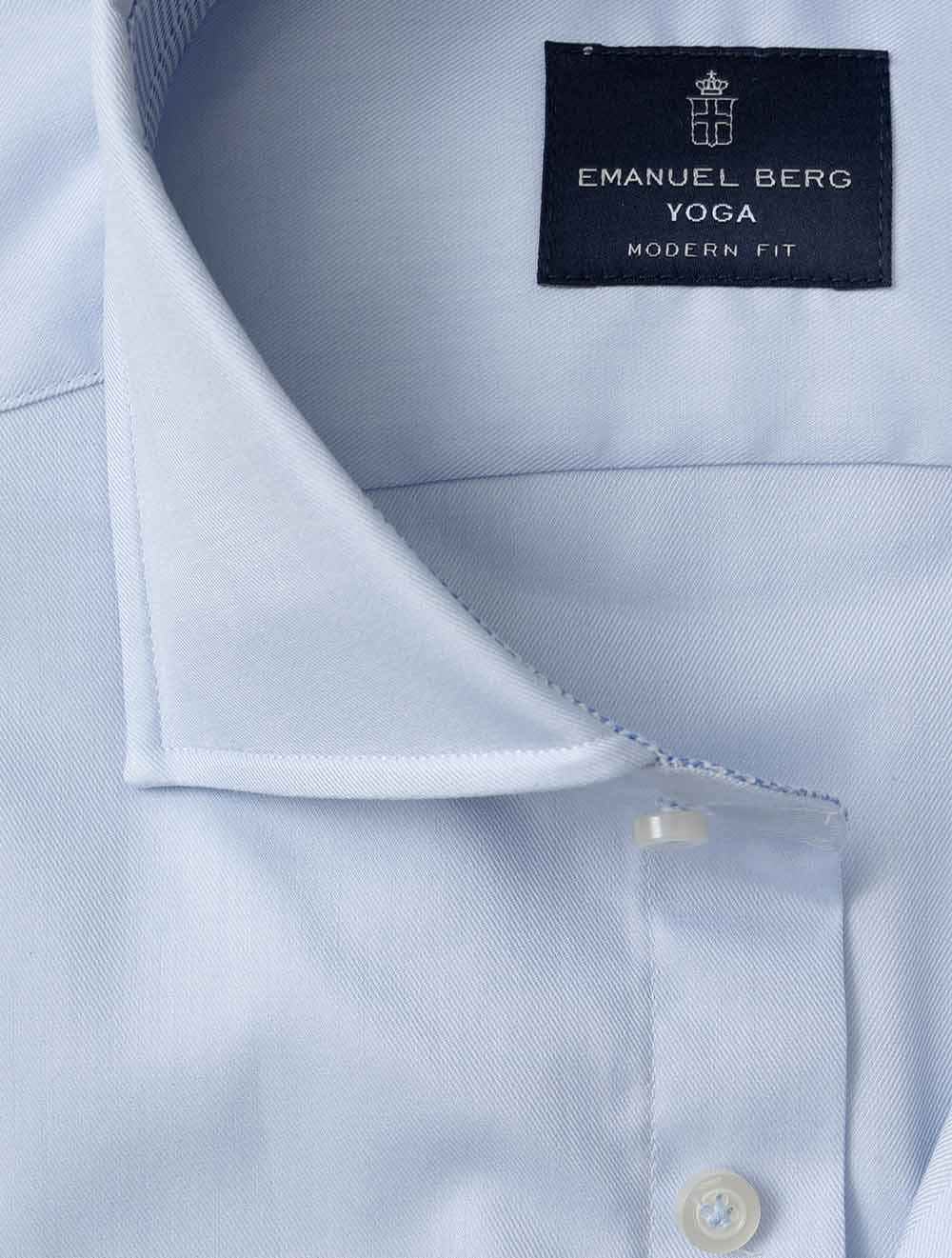 SF15314 BLUE E219 E Berg Modern Fit Plain Shirt — 7S8A9498.jpg