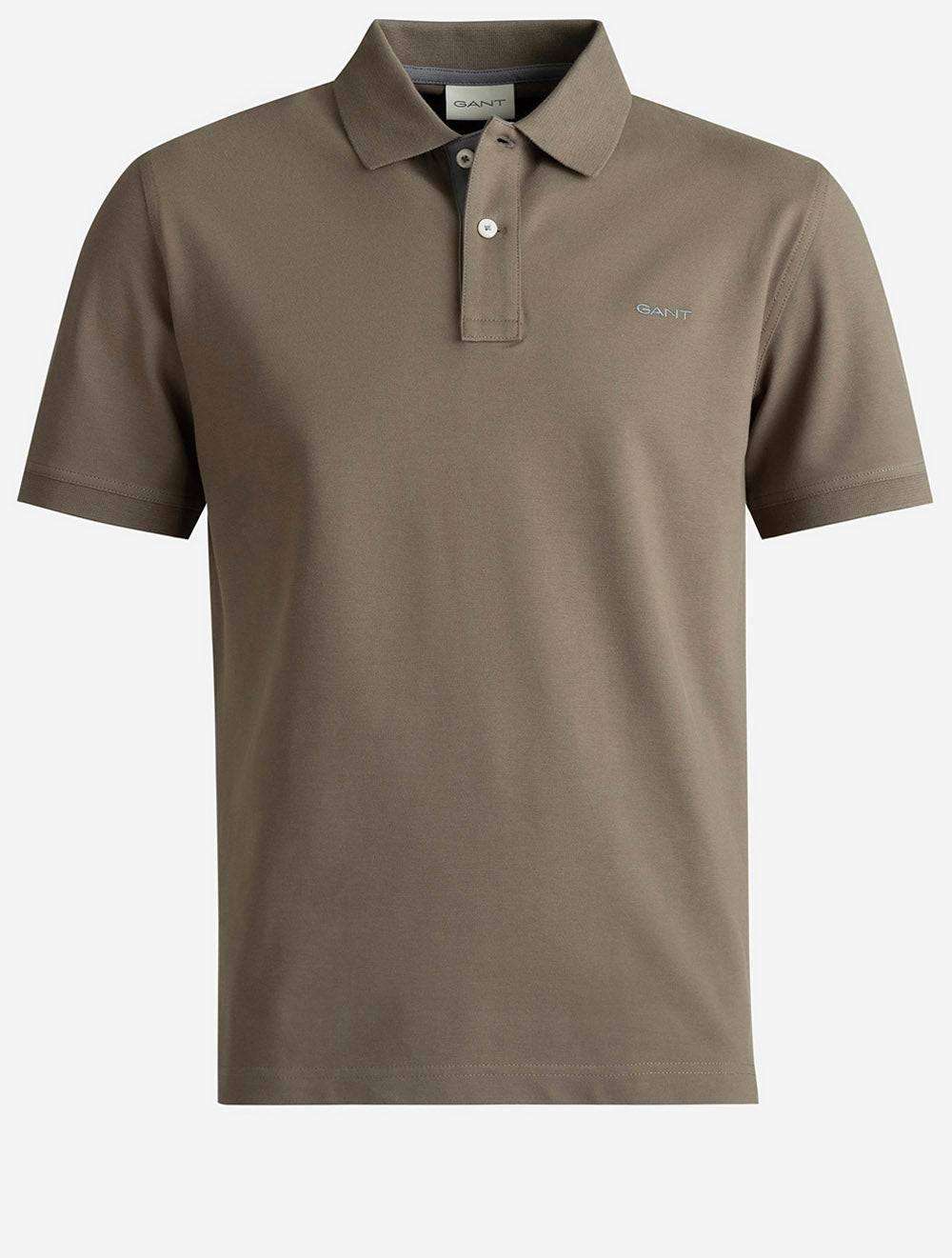 2062026A26 TAUPE 260 E110 CONTRAST POLO SHIRT — 1 7S8A9799.jpg
