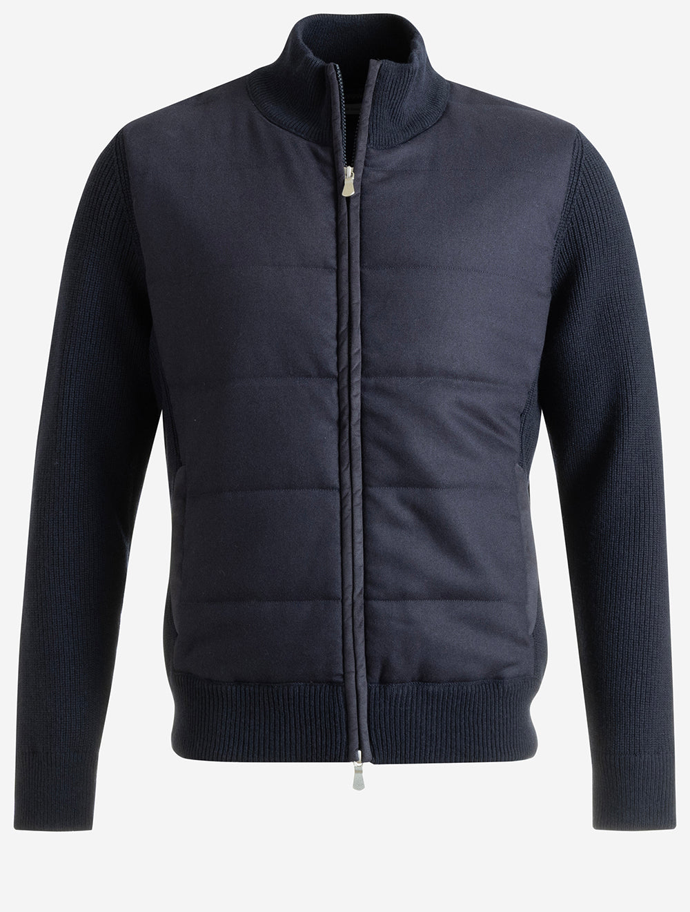 2314525019 NAVY 598 E599 Gran Sasso Full Zip Padded Knit — 7S8A8640.jpg