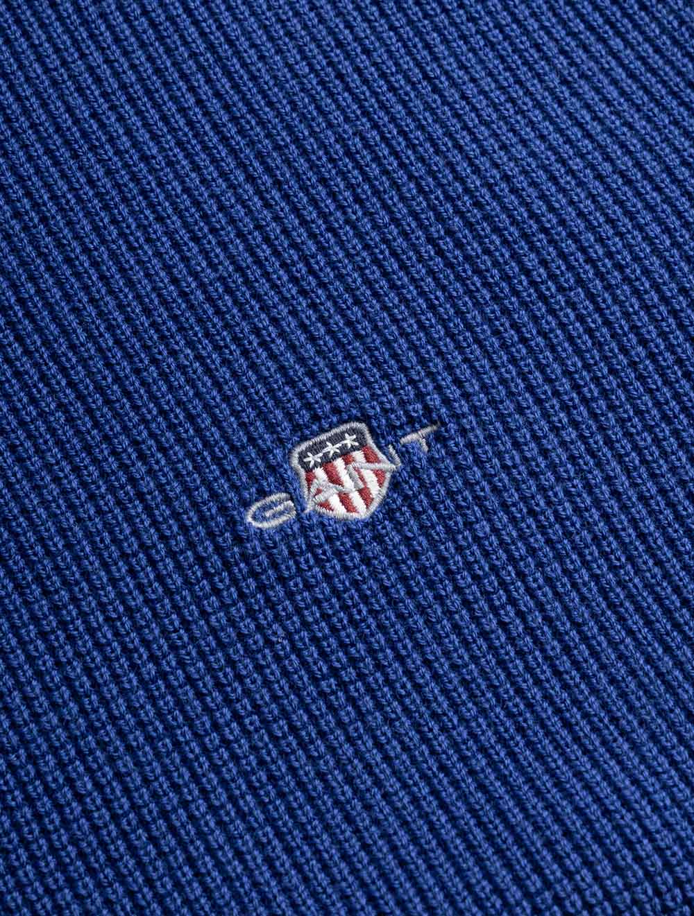 8030292A26 BLUE 435 E140 MICRO TEXTURED COTTON HALF ZIP — 7S8A1371.jpg