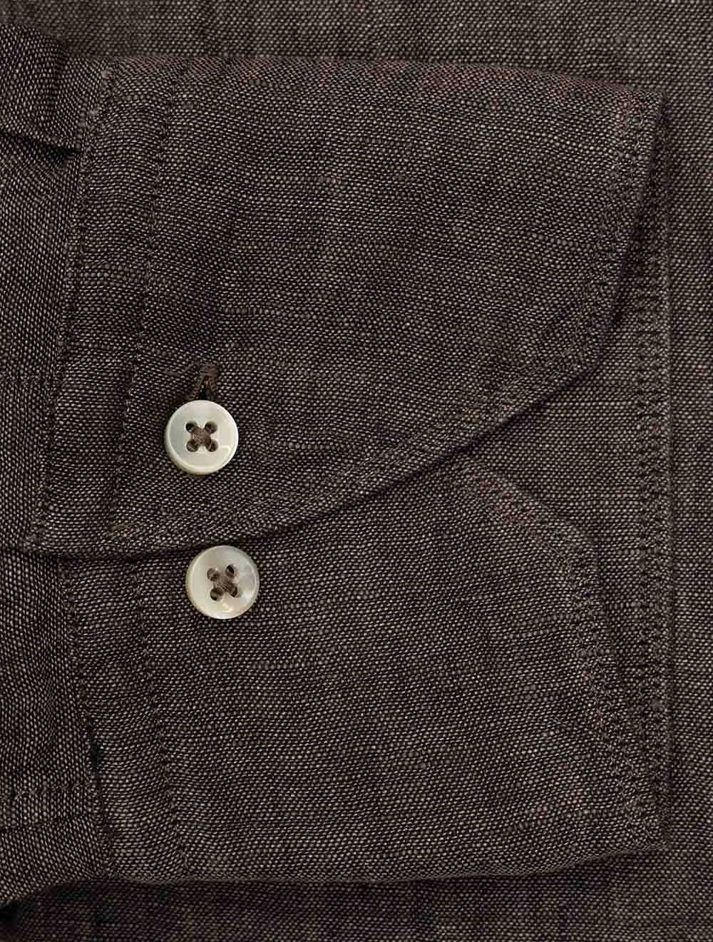 6747219170 BROWN 280 E199 Stenstroms Regular Linen Shirt — 7S8A4874.jpg