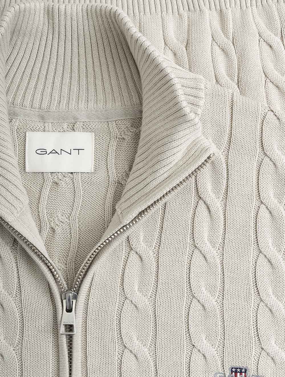 8050603A26 BEIGE 215 E150 CABLE KNIT HALF ZIP SWEATER — 7S8A2719.jpg