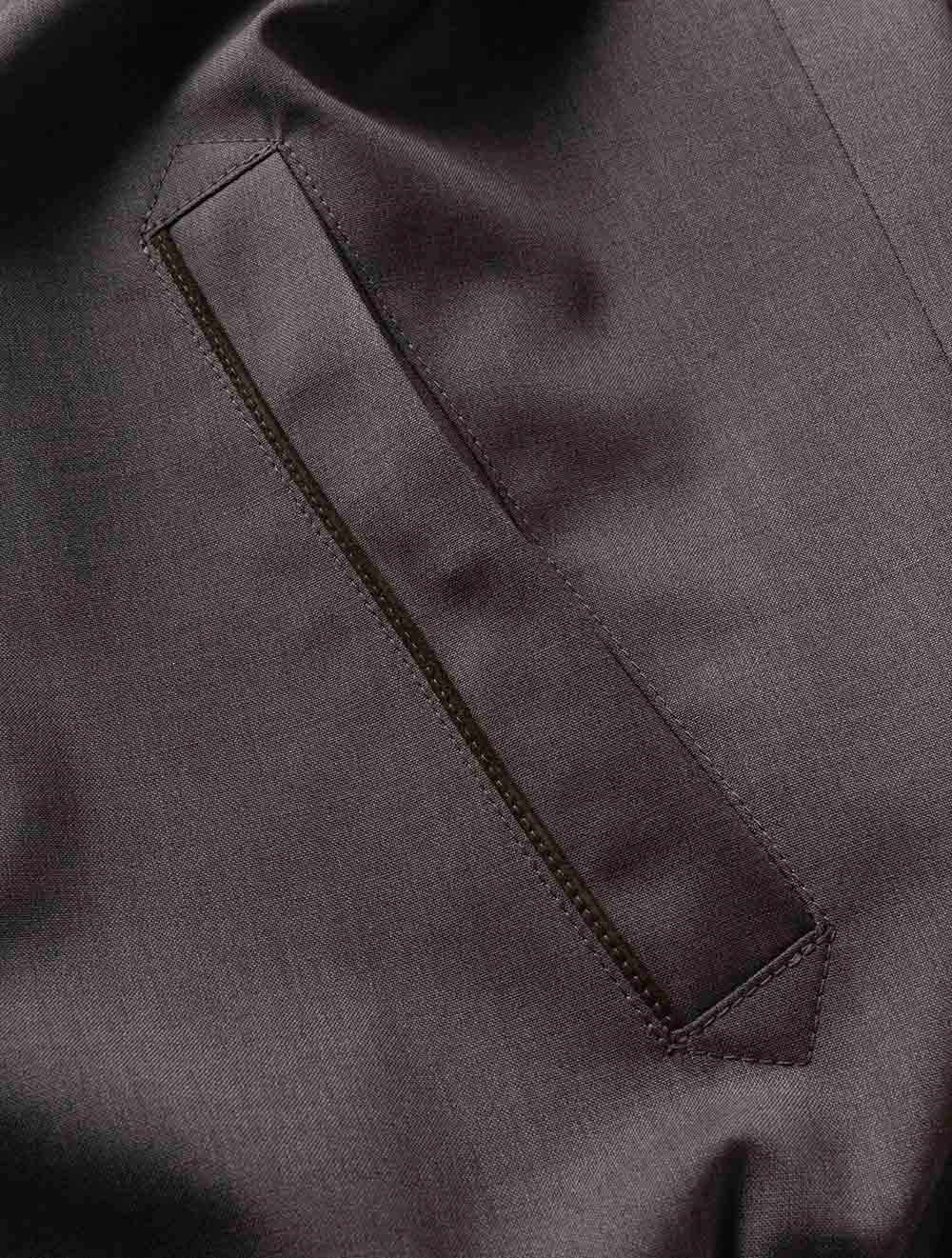 SR03429 BROWN 505 E1199 CANALI Full Zip Plain Blouson — 7S8A5122.jpg