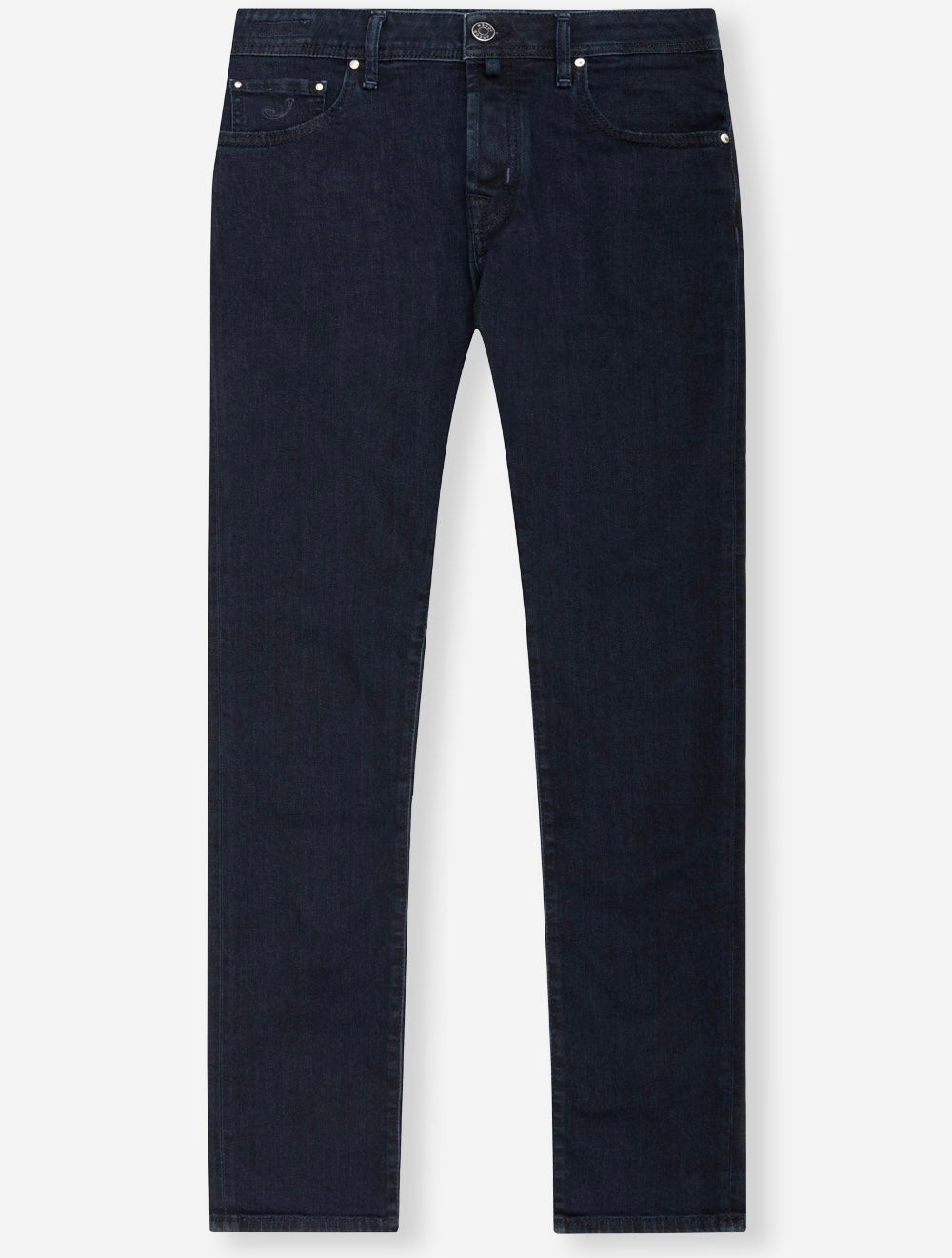 P3621QE006 NAVY 100D E449 J Cohen NICK Leather Badge Jean — 7S8A9306.jpg