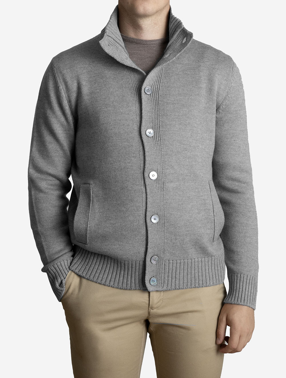 1310814272 GREY 071 E389 Gran Sasso Button Up Cardigan — 7S8A9038.jpg