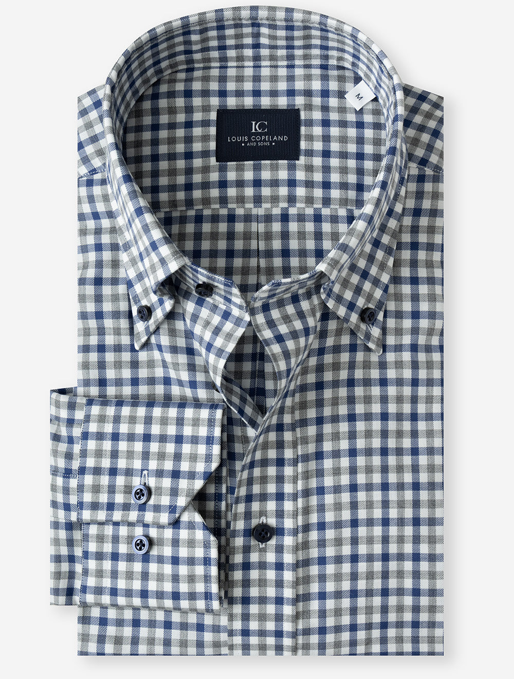 CERVINIA BLUE MIX E189 LC B:D Gingham Check Casual Shi — 7S8A3846.jpg