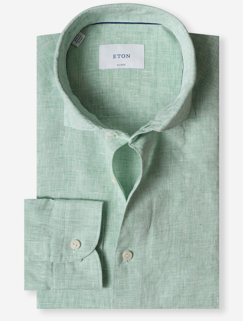 100015063 GREEN 64 E195 ETON Casual Linen Shirt — 7S8A7101.jpg