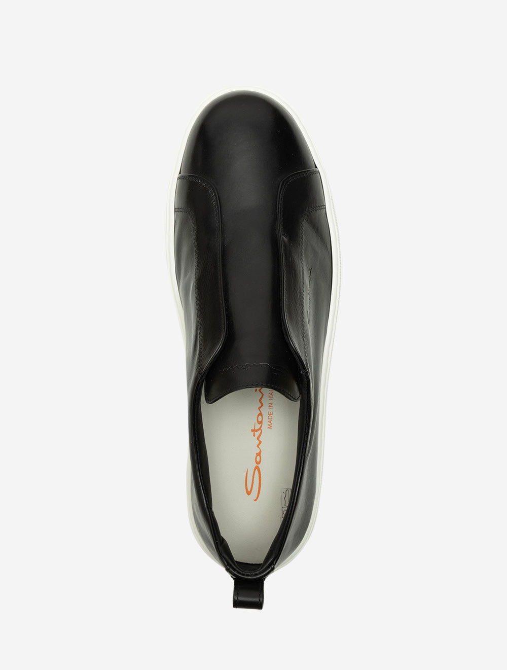 MBCD21995L BLACK N01 E650 Santoni Leather Slip On Sneaker — 7S8A1134.jpg