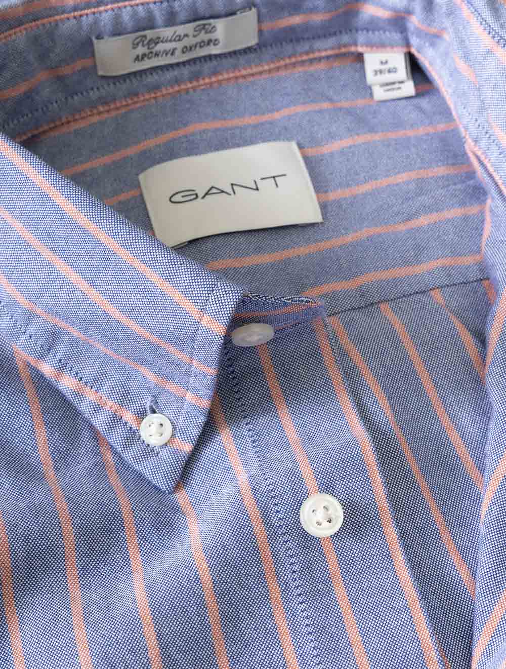 3262016A26 BLUE 435 E130 REG ARCHIVE OXFORD STRIPE SHIRT — 7S8A6775.jpg