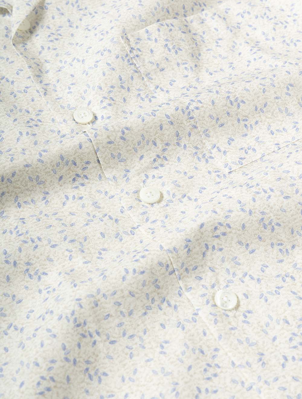 GL03765 WHITE 901 E359 Canali Leaf Casual SS Shirt — 7S8A2640.jpg