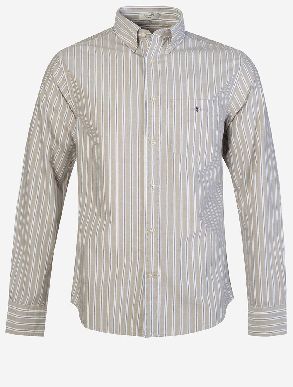 3262014A26 TAUPE 264 E120 REG CLASSIC OXFORD STRIPE SHIRT — 1 7S8A6684.jpg