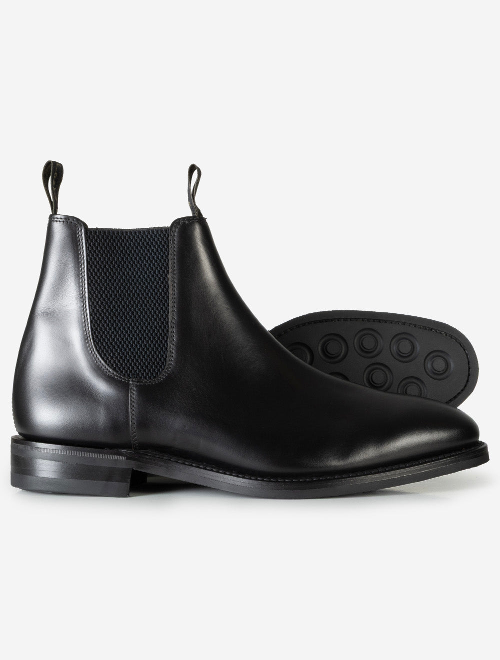 CHARR BLACK E379 Loake Chatsworth Waxed Chelsea — 7S8A6170.jpg