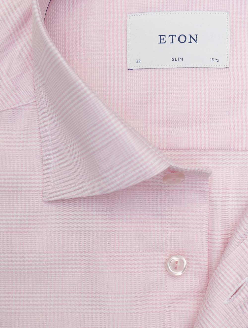 100014865 PINK 52 E249 ETON Slim Check Shirt — 7S8A4910.jpg