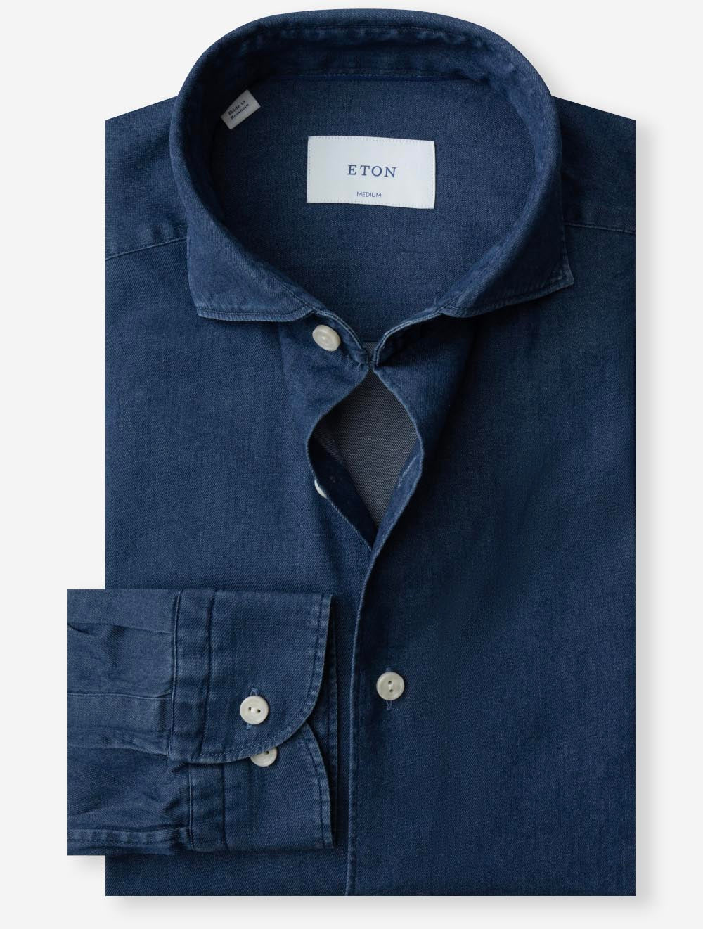 100015617 BLUE 28 E229 ETON Wide Collar Denim Shirt — 7S8A0557.jpg
