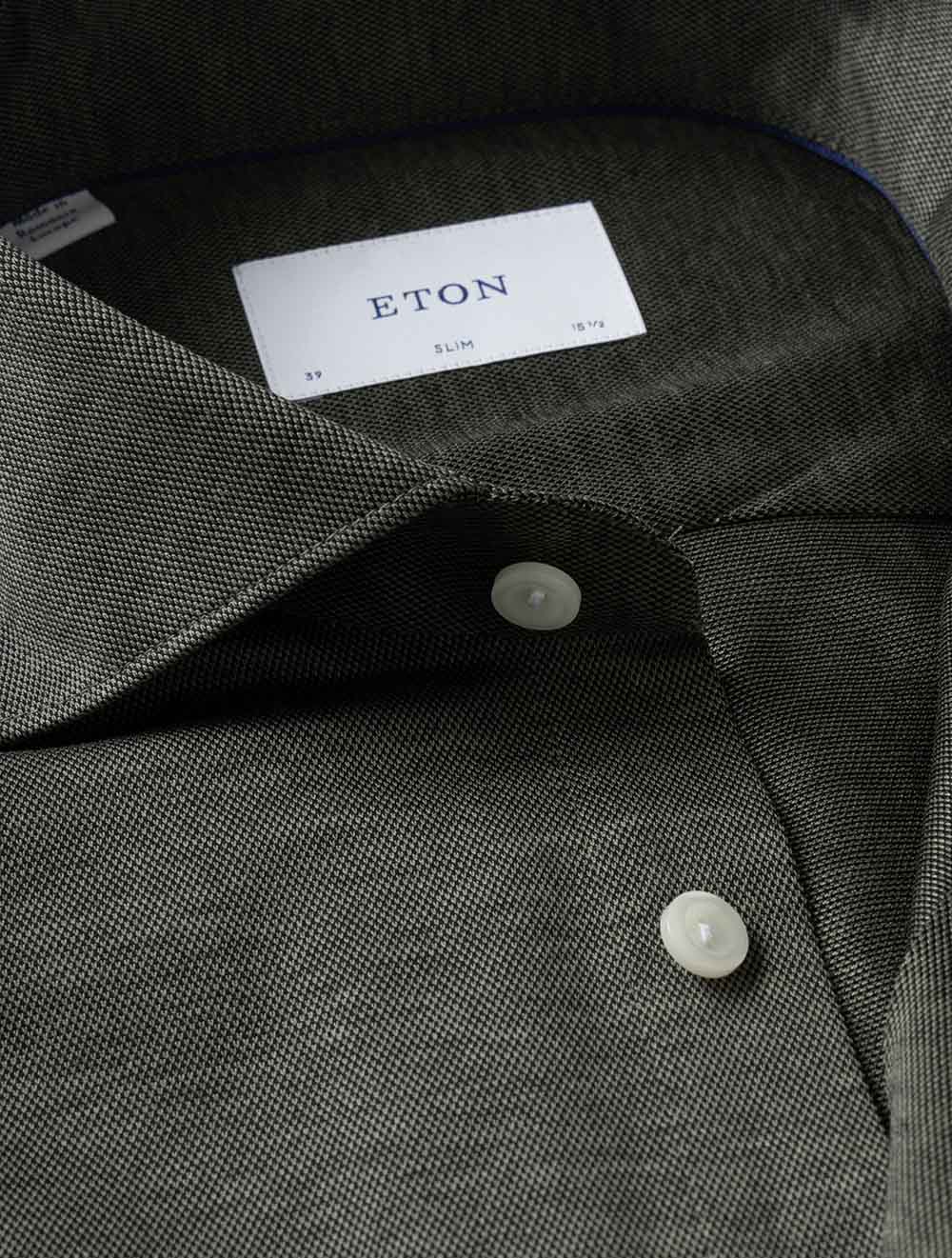 100014987 GREEN 69 E239 ETON Slim Jacquard Knit Shirt — 7S8A7918.jpg