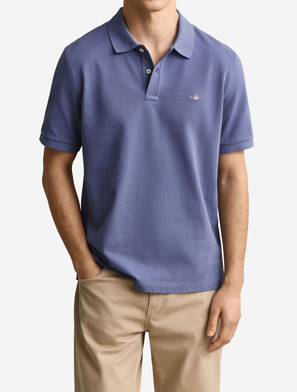 2210A26 BLUE 476 E100 CLASSIC REGULAR POLO SHIRT — 2 2210A26 BLUE 476.jpeg