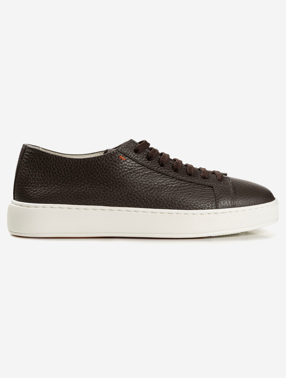 MBCD21571 DBROWN T51 E550 SANTONI Tumbled Leather Sneaker — 7S8A1004.jpg