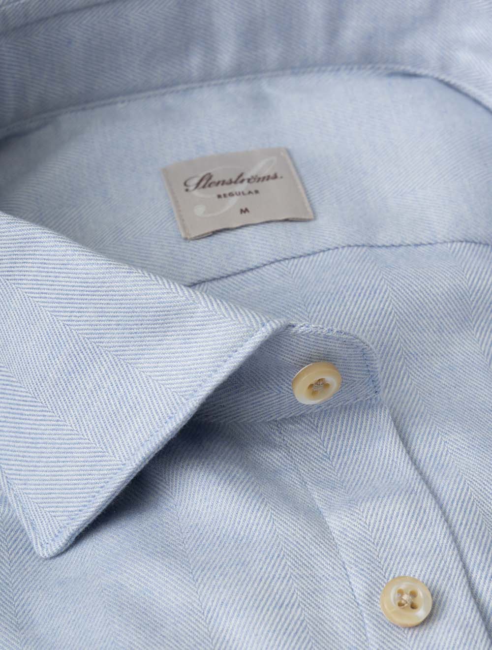 6127119025 LTBLUE:100 E249 Stenstroms Herringbone Shirt — 7S8A3825.jpg
