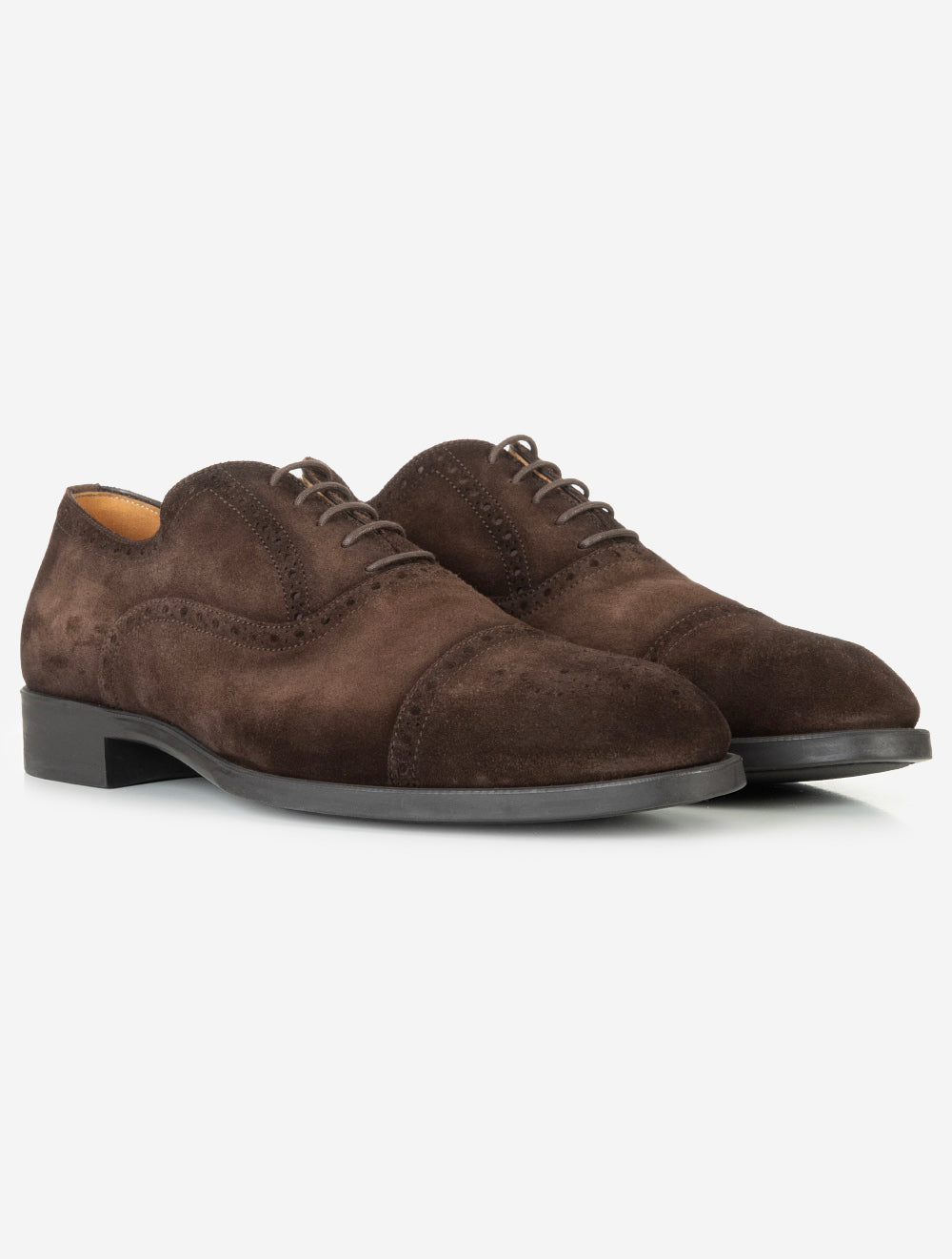 25379 CACAO E329 Magnanni Suede brogue Toe Cap S — 7S8A5996.jpg