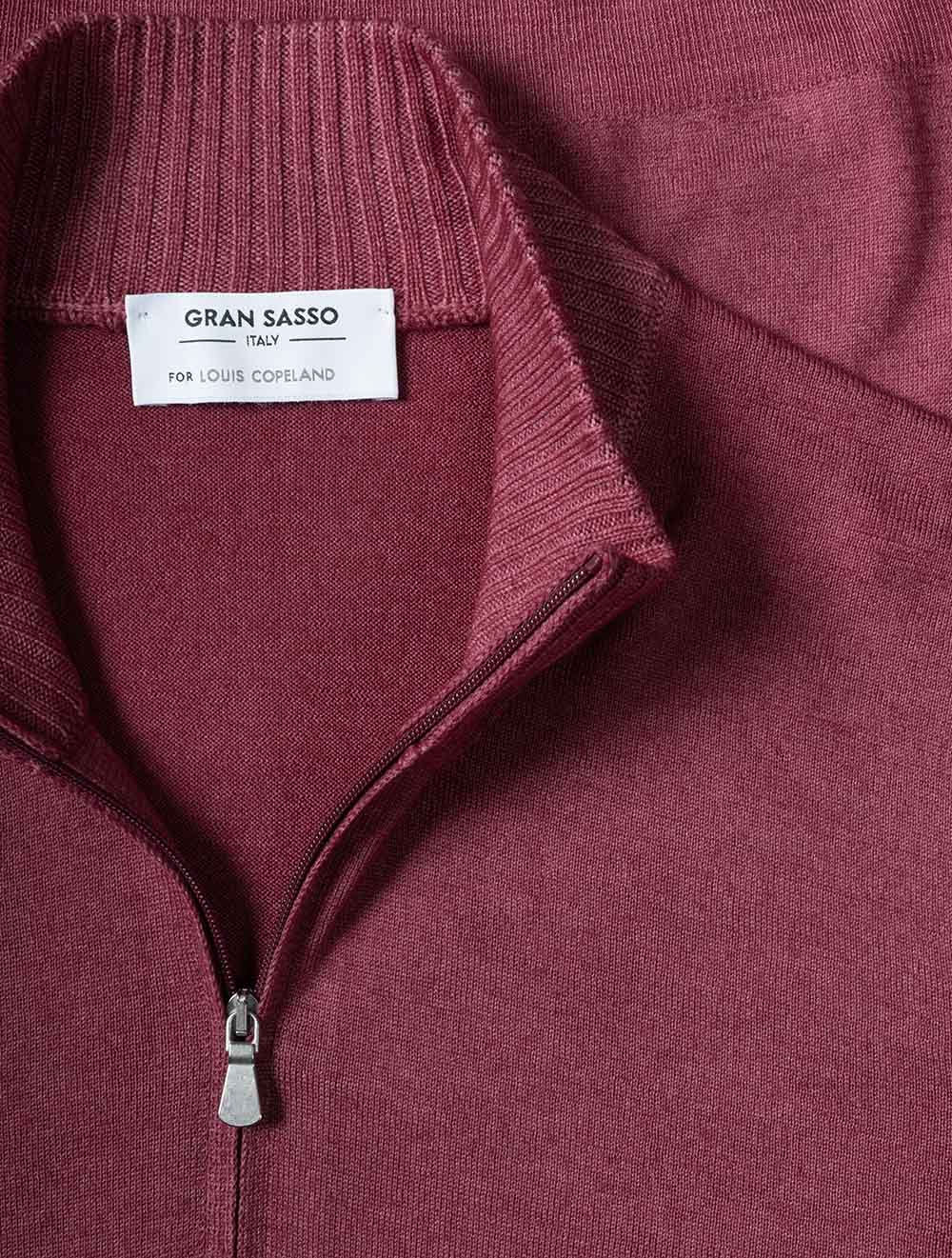 5712628411 B222 E239 Gran Sasso Mock Zip Knitwear — 7S8A4052.jpg