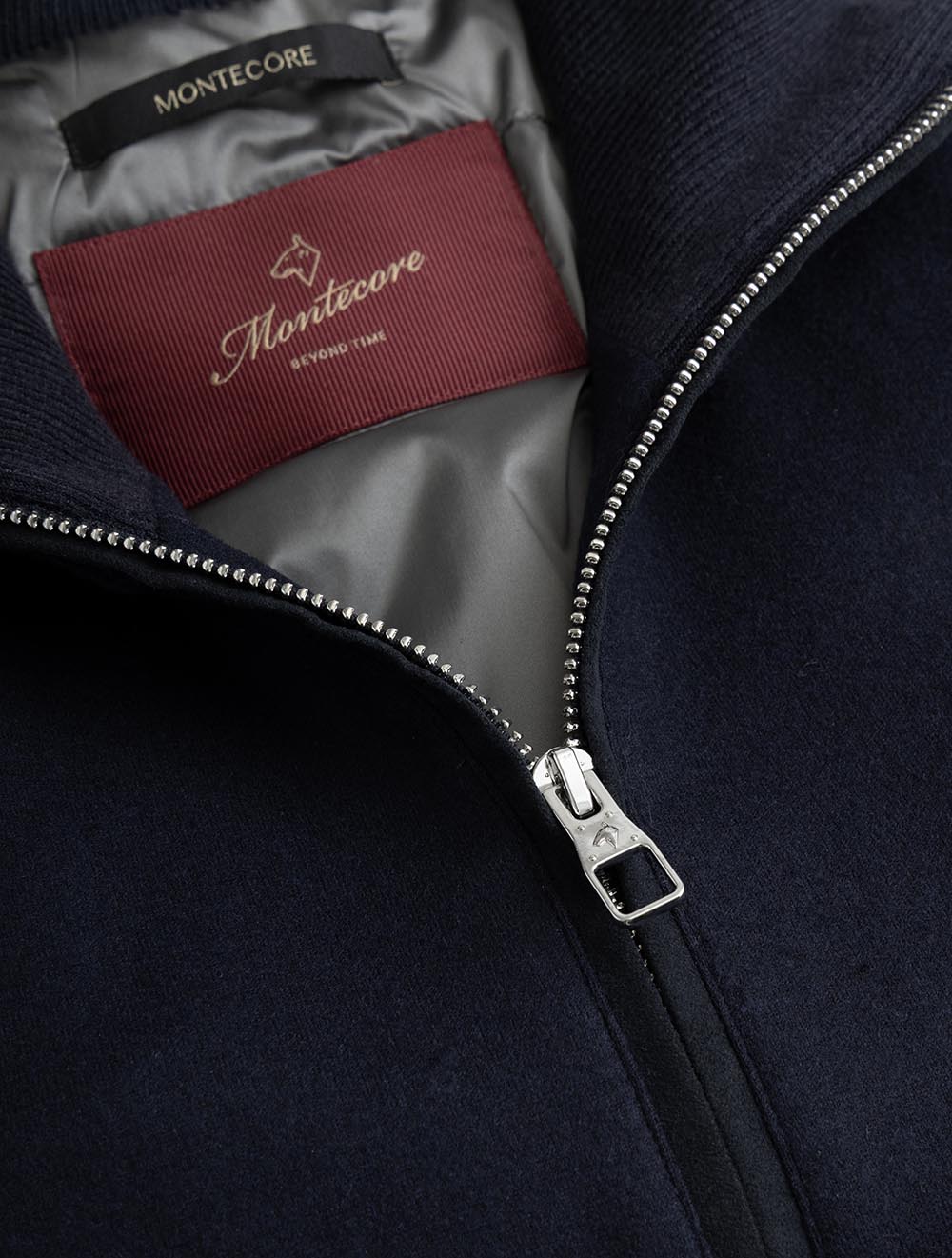 F11MUCX994 NAVY 89 E1049 Montecore Wool Plain Blouson — 7S8A2850.jpg