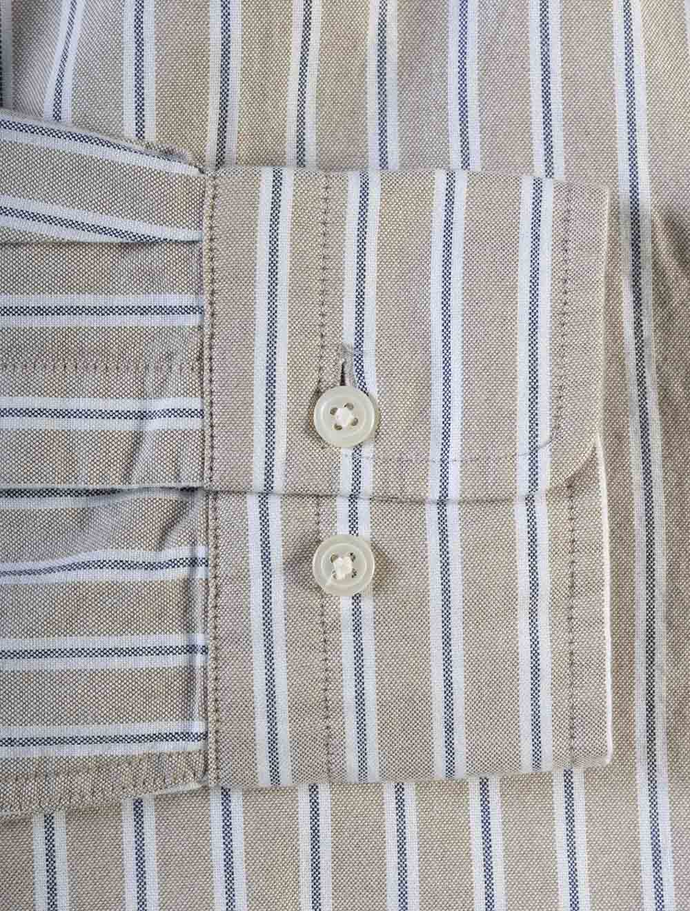 3262014A26 TAUPE 264 E120 REG CLASSIC OXFORD STRIPE SHIRT — 7S8A6763.jpg