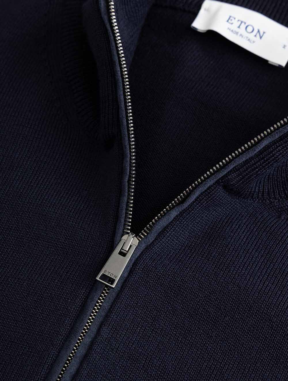 100015332 NAVY 28 E295 ETON Merino Half Zip Sweater — 7S8A1766.jpg