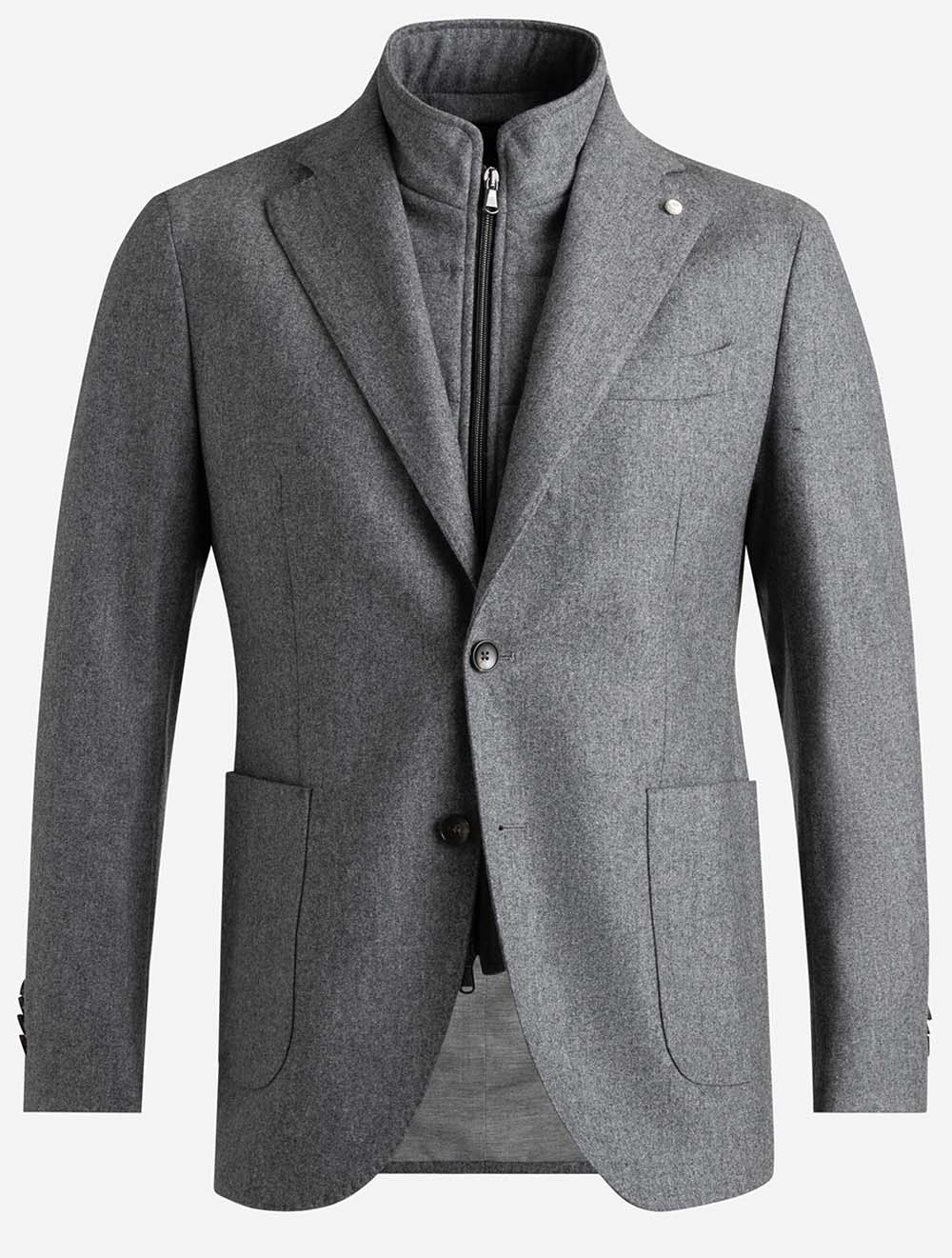 64583 GREY 2 E959 Lubiam Plain Scooter Jacket — 77S8A0033.jpg