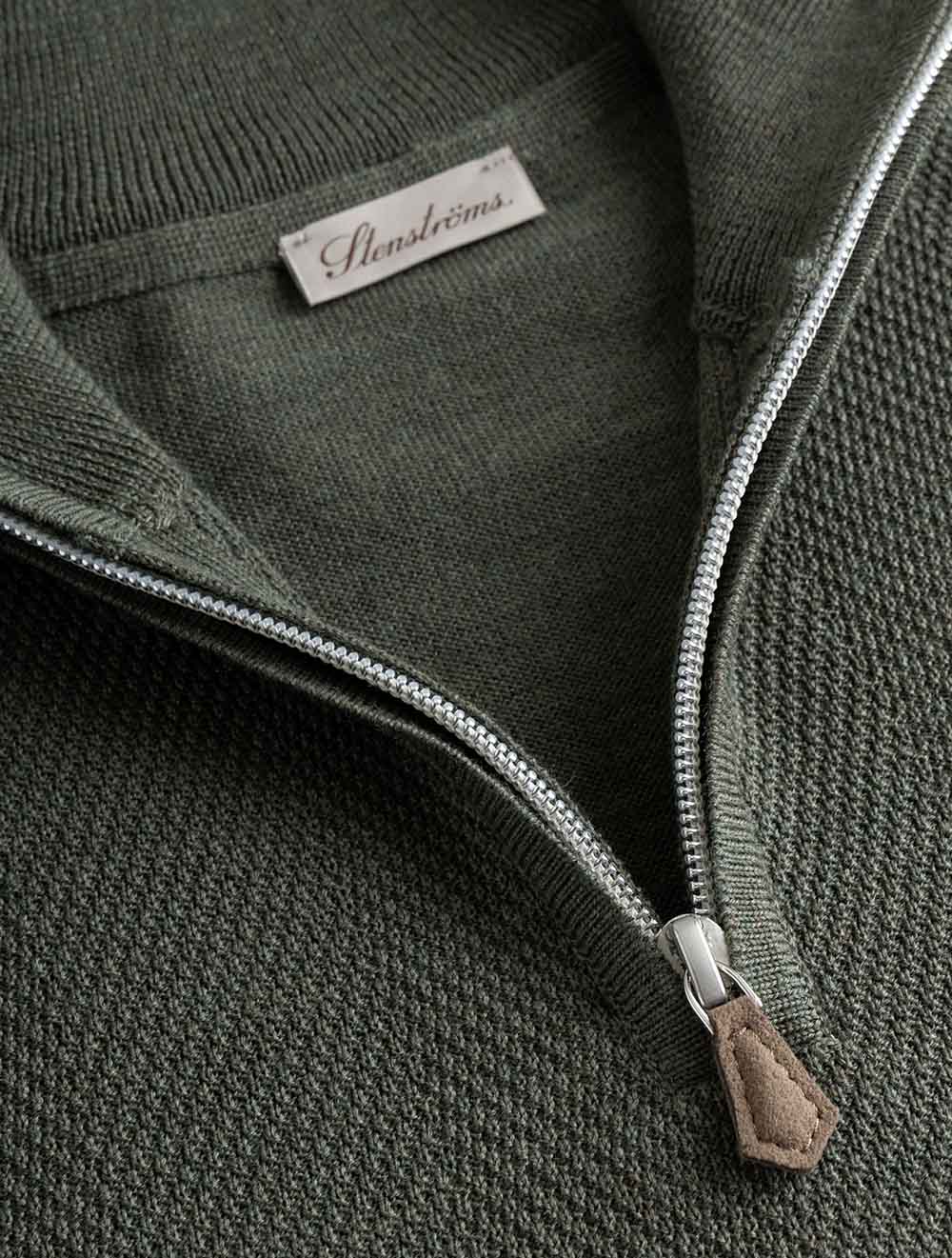 4204201355 GREEN 465 E249 Stenstroms Herringbone Half Zip — 7S8A9893.jpg